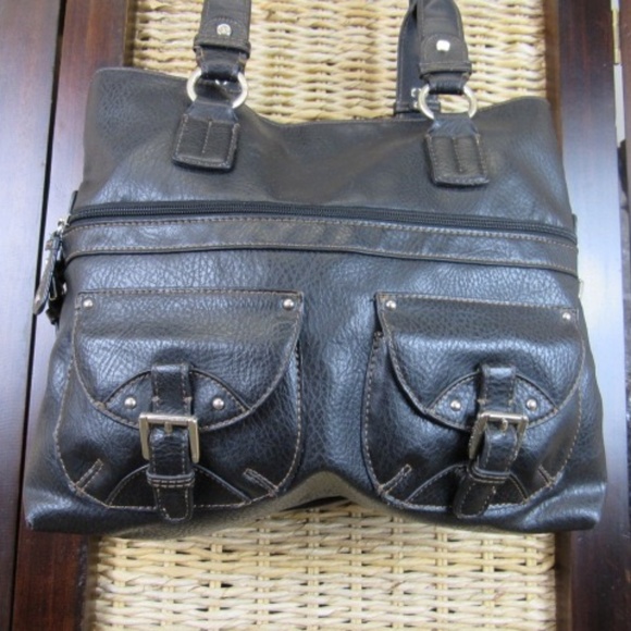 Liz Claiborne Black Shoulder Bag Purse - Picture 2 of 8